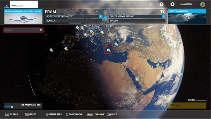Click on the location of interest on the map and select Set as departure - Microsoft Flight Simulator: Beginners Guide - how to start flying? Tips - Basics - Microsoft Flight Simulator 2020 Guide