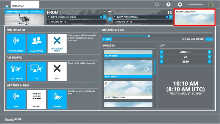 Choose your plane for this route - Microsoft Flight Simulator: Beginners Guide - how to start flying? Tips - Basics - Microsoft Flight Simulator 2020 Guide