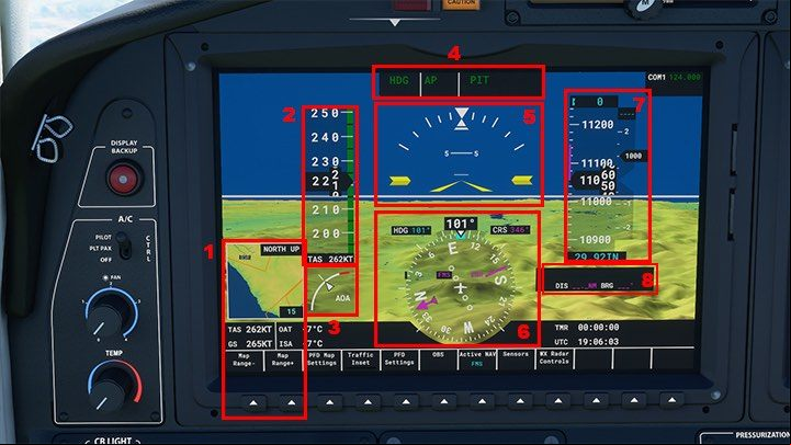 1 - GPS map - Microsoft Flight Simulator: Glass cockpit - Advanced Flying - Microsoft Flight Simulator 2020 Guide