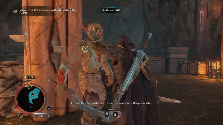 Dominate/kill enemies from shadows and do not let yourself be spotted. - Shadow of War: Worse than death - Walkthrough - Act 2 - Rise to Power - Middle-earth: Shadow of War Game Guide