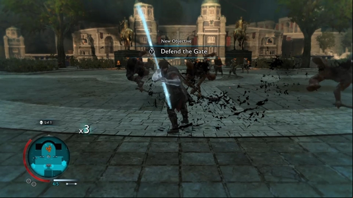 Use your Glaive during the defense. - Shadow of War: Fellowship - Walkthrough - Act 1 - The Siege of Minas Ithil - Middle-earth: Shadow of War Game Guide