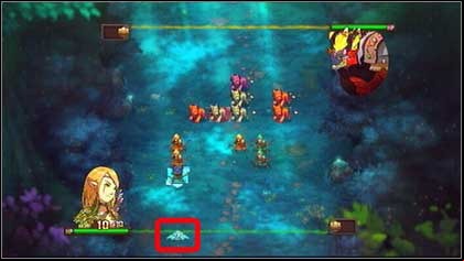 On the arrow below the line you can see how many moves you have left in your turn - Irollan - p. 1 - Walkthrough - Might & Magic: Clash of Heroes - Game Guide and Walkthrough