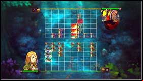 The demon will attack with the previously created formation, though he won't deal too much damage - Irollan - p. 1 - Walkthrough - Might & Magic: Clash of Heroes - Game Guide and Walkthrough