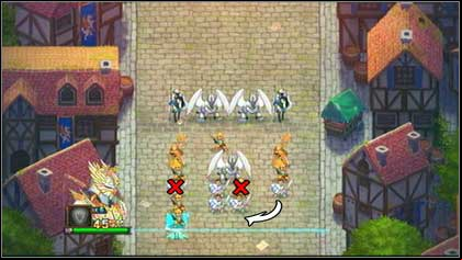 Afterwards eliminate the Swordsman standing behind the Priestess on the left and you will gain two additional moves - Holy Griffin Empire - Battle puzzles - Might & Magic: Clash of Heroes - Game Guide and Walkthrough