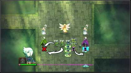 Place the two other green Zombies behind the green Vampire and eliminate the blue monster to create a formation - Heresh - Battle puzzles - Might & Magic: Clash of Heroes - Game Guide and Walkthrough