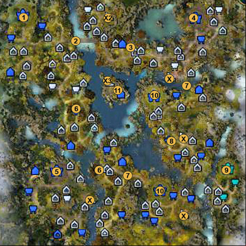 1 - beginning location - 1st mission - Something is Rotten - Maps - Campaign - Might & Magic: Heroes VI Game Guide