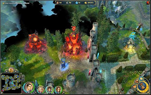 The way to victory get opened after conquering forts - 4th mission - A Battle Lost and Won - Campaign - Might & Magic: Heroes VI Game Guide