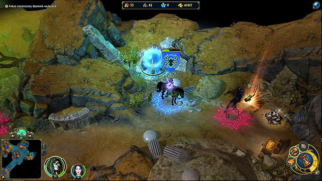 Eliminate the enemies and touch the crystal to update your journal - Ring of the Unrepentant - Mission 2 - Mask of the Black Death (main quests) - Might & Magic: Heroes VI - Danse Macabre - Game Guide and Walkthrough