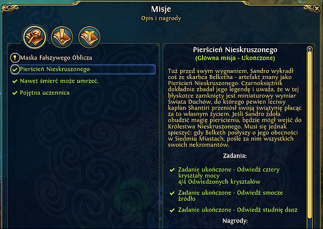 3 - Ring of the Unrepentant - Mission 2 - Mask of the Black Death (main quests) - Might & Magic: Heroes VI - Danse Macabre - Game Guide and Walkthrough