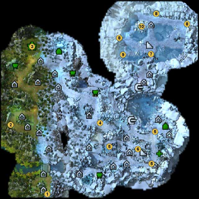 1 - starting location - Map 1: surface, missions - Mission 2: Faint Hope - maps - Might & Magic: Heroes VI - Shades of Darkness - Game Guide and Walkthrough