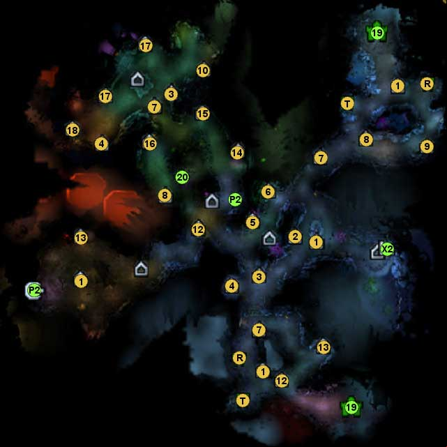 1 - Stone of Enlightment (Gives the hero 2500 EXP - Map 4: underground, locations - Mission 2: Faint Hope - maps - Might & Magic: Heroes VI - Shades of Darkness - Game Guide and Walkthrough