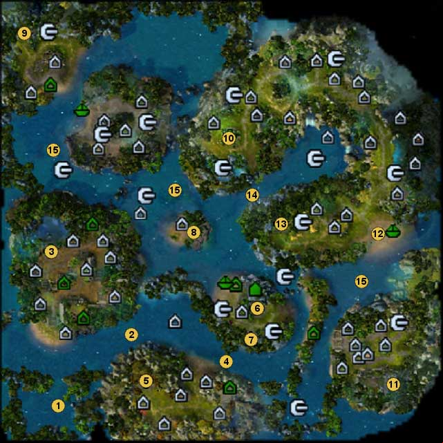 1 - starting location - Map 1: surface part 1, missions - Mission 3: Shroud of the Past World - maps - Might & Magic: Heroes VI - Shades of Darkness - Game Guide and Walkthrough