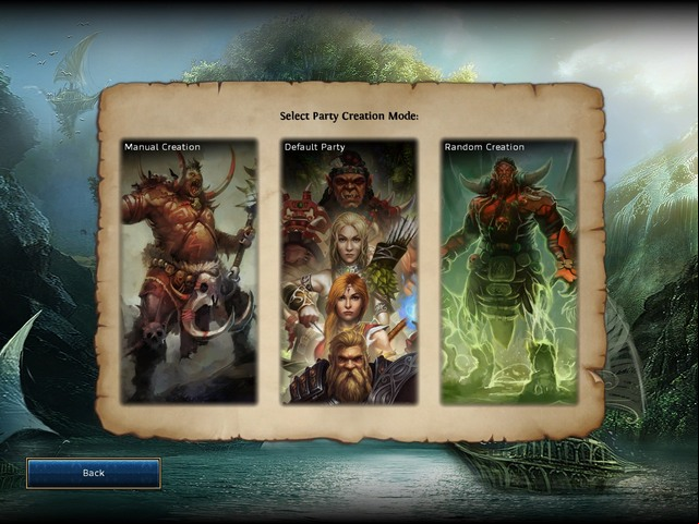 To start the game, you first need to determine if you want to play at the normal difficulty level, or at the high one - Character creation - Might & Magic X: Legacy - Game Guide and Walkthrough