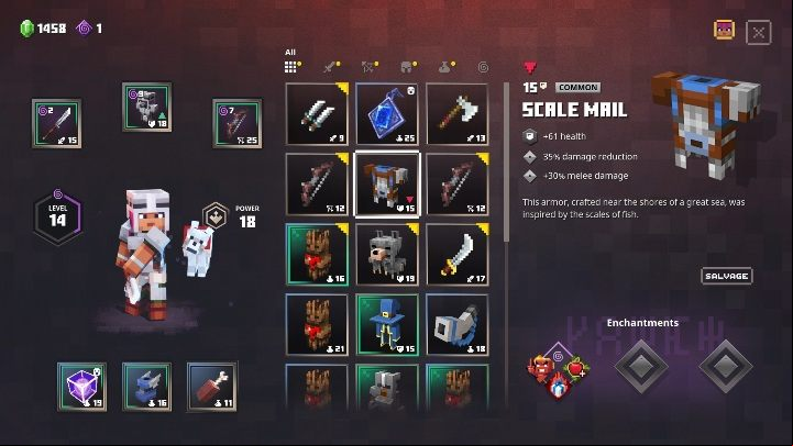 Selling items is very simple - Minecraft Dungeons: Items - how to sell? - Trade - Minecraft Dungeons Guide