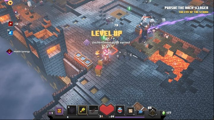 Spell points can only be earned by gaining new levels of experience - Minecraft Dungeons: Improvements, enhancements - Weapons & attributes - Minecraft Dungeons Guide