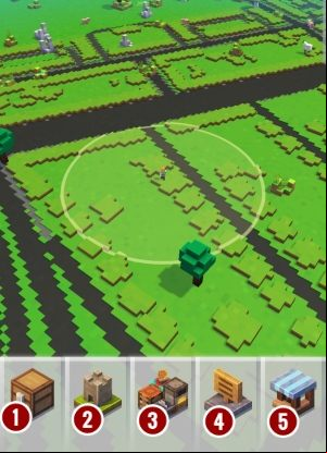The bar with shortcuts to the games various functions is at the bottom of the screen - How does the interface look like in Minecraft Earth? - FAQ - Minecraft Earth Guide