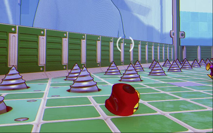 In MisBits, it is very easy to die not only from enemy attacks but also by falling into an abyss or touching a trap (for example, the drills from the picture above) - Starting tips for MisBits - Basics - MisBits Guide