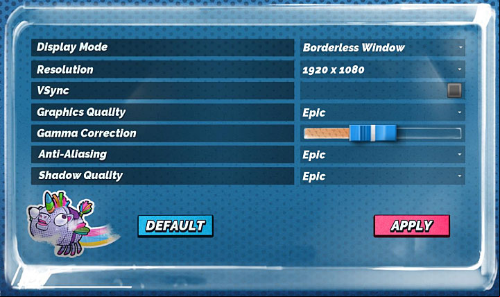 The PC version has the following graphics settings - System requirements of MisBits - Appendix - MisBits Guide