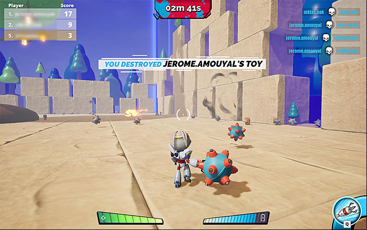 Mines (also called grenades in the game) are one of the best ways to attack players and the basic type of throwing weapons - How to attack other players in MisBits? - FAQ - MisBits Guide