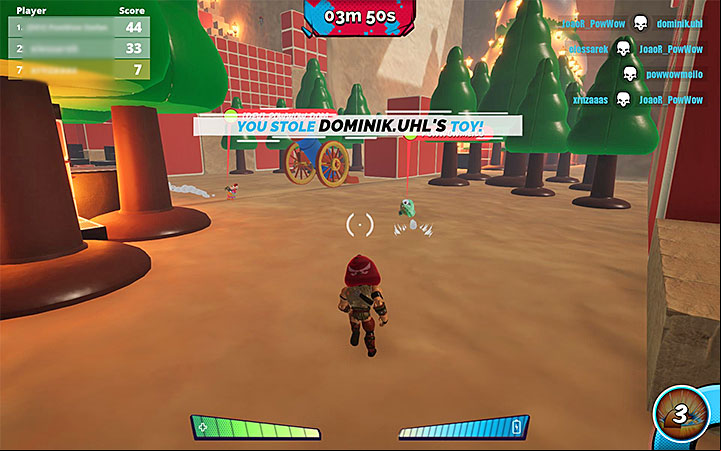 Capturing a toy used by someone else is very clever, although it requires some skill - How to attack other players in MisBits? - FAQ - MisBits Guide
