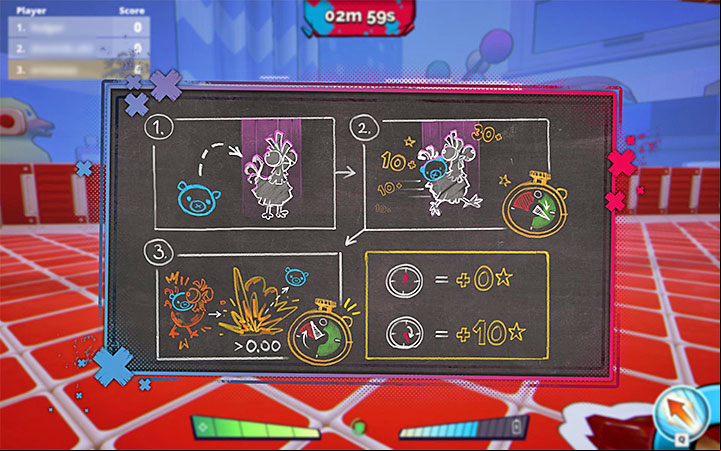 Each time you a game, you can press F1 to display a screen with pictures describing its basic rules - MisBits Guide