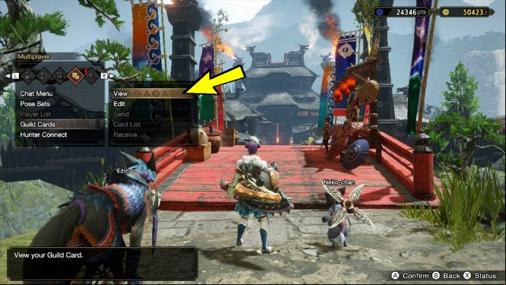 The current Hunter Rank can be found on the guild card, in the multiplayer tab, along with other information about your character - Monster Hunter Rise: Hunter level - how to increase? - Hero - Monster Hunter Rise Guide