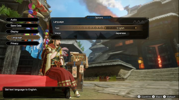 The subtitle language and the soundtrack can be changed freely from the main settings menu - Monster Hunter Rise: Language versions Language versions - Appendix - Monster Hunter Rise Guide