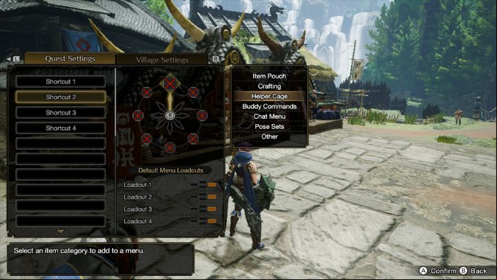 Each set contains 8 shortcuts, which you can freely change and set according to your needs - Monster Hunter Rise: Begginers guide - Basics - Monster Hunter Rise game guide