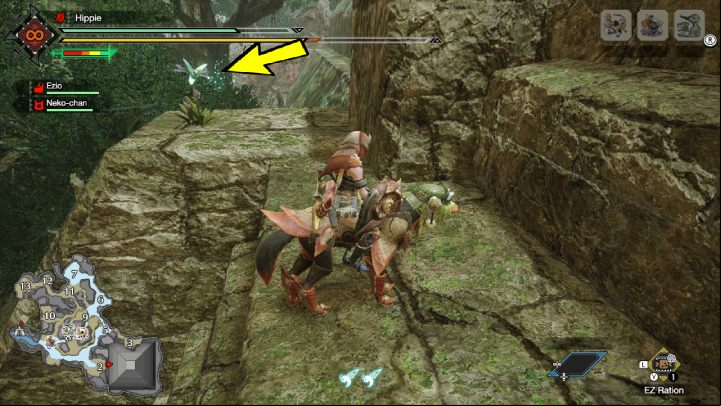 Head to area 2 and climb the pyramid stairs - Monster Hunter Rise: Quetzalcobra - how to find? - Fighting & Hunting - Monster Hunter Rise Guide