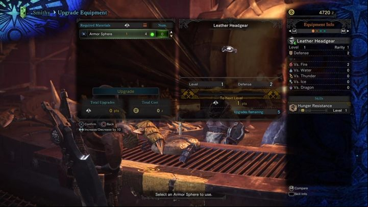 By Armor Sphere you can upgrade armor. - How does Crafting and Upgrading work in Monster Hunter World? - FAQ - Monster Hunter World Game Guide