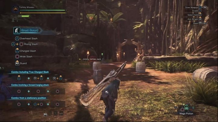 During the training you will be able to easily adopt various attack sequences. - General tips | Beginners Guide to Monster Hunter World - Tips for start - Monster Hunter World Game Guide