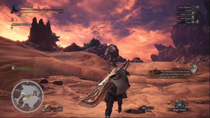 Monsters can start running away during fights - you have to chase them and slay. - Fighting a monster - a few tips in Monster Hunter World - Hunting - Monster Hunter World Game Guide
