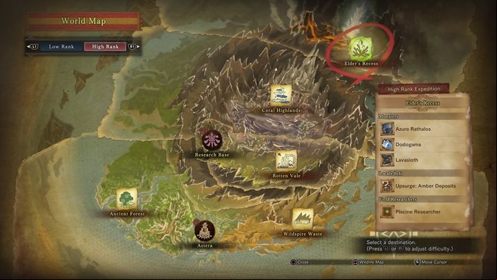 This is the whole location. - How to unlock Elders Recess, the last section of map in Monster Hunter World? - FAQ - Monster Hunter World Game Guide