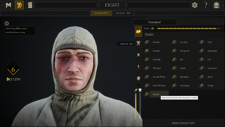 The choice of weapons and perks is limited to the imposed pool of points. - Character Creation and Weapon Selection in Mordhau - Starting Tips - Mordhau Guide and Tips