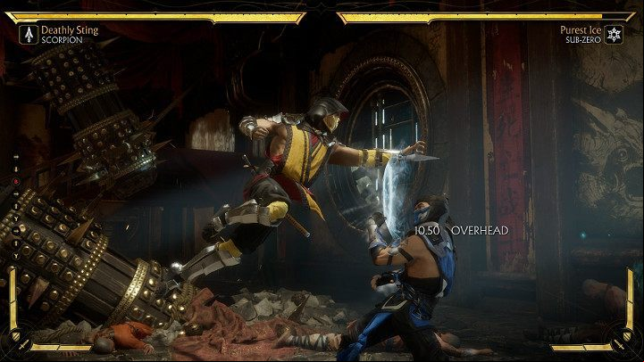 Block Overhead attacks by standing up - Blocking and dodging in Mortal Kombat 11 - Combat guide - Mortal Kombat 11 Guide and Tips