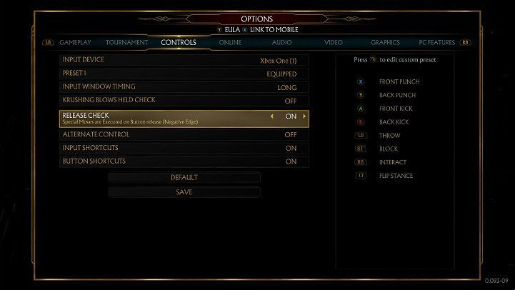 Before you start practicing combos in Mortal Kombat 11, the first thing you should do is to look at the available control schemes - Combos in Mortal Kombat 11 - Combat guide - Mortal Kombat 11 Guide and Tips