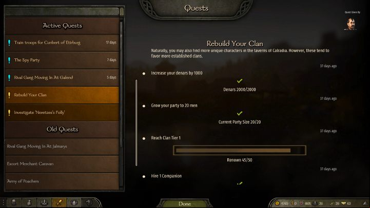 The mission Rebuild Your Clan can upgrade it. - Mount and Blade 2 Bannerlord: Beginnings - what to do first? - Basics - Mount and Blade 2 Bannerlord Guide