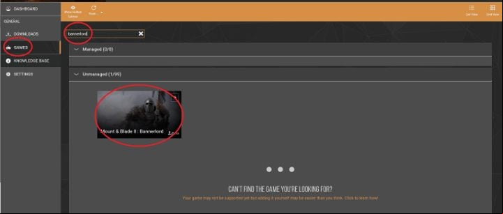 In the Games tab you can activate Mount and Blade 2 Bannerlord . - Mount and Blade 2 Bannerlord: How to install mods? - Appendix - Mount and Blade 2 Bannerlord Guide