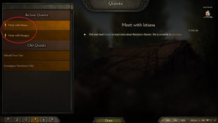 The next step is to talk to two characters. - Mount and Blade 2 Bannerlord: How to create your own kingdom? - FAQ - Mount and Blade 2 Bannerlord Guide