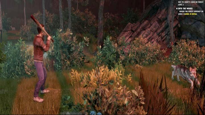 The fight will begin when you reach the cave visible in the background - Mr Prepper: Jennys tasks - list, walkthrough - Transition description - Mr Prepper Guide