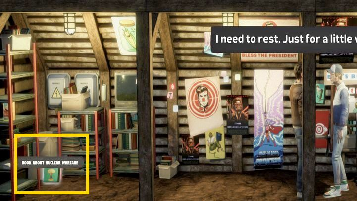 In this task, the Minuteman asks you to get him a book about Nuclear Warfare - Mr Prepper: Minutemans tasks - list, walkthrough - Transition description - Mr Prepper Guide