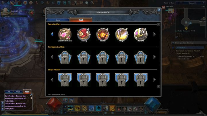 To craft artifacts you will need rare crafting materials. - Alchemy - creating artifacts and upgrade - Gameplay mechanics - MU Legend Game Guide