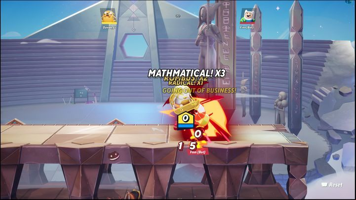 Enemies with a low damage counter can be easily comboed with your aerial Down Attack, which lets you bounce off them on your skateboard - MultiVersus: Jake - how to play? - Bruiser - MultiVersus Guide