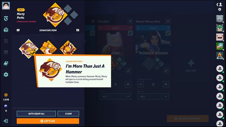 Morty has access to 3 Signature Perks - MultiVersus: Morty - how to play? - Bruiser - MultiVersus Guide