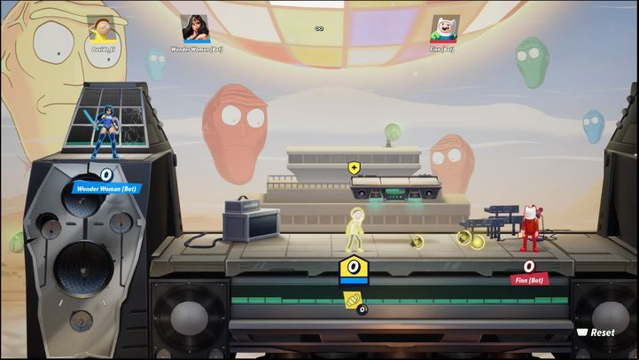 At the very beginning of the battle you should approach your ally to give them a grenade and some grey health - MultiVersus: Morty - how to play? - Bruiser - MultiVersus Guide