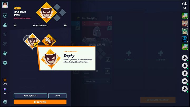Arya Stark offers 2 signature perks - MultiVersus: Arya Stark - how to play? - Assassins - MultiVersus Guide