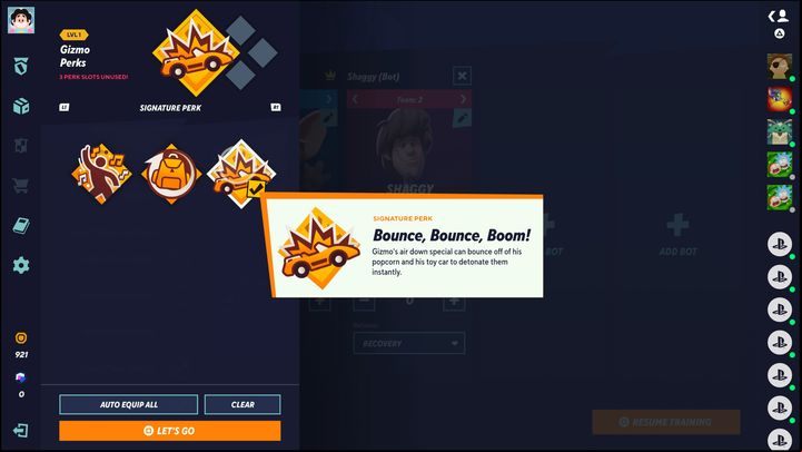 The third signature perk is Bounce, Bounce, Boom - MultiVersus: Gizmo - how to play? - s - MultiVersus Guide