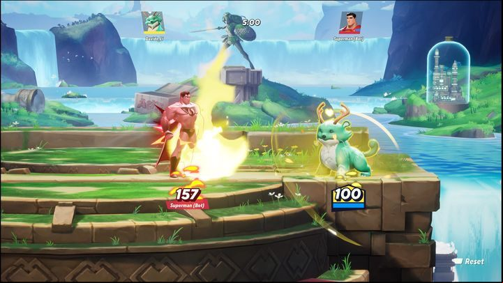 If an ally or you are in trouble, use the tether to connect with each other and then draw the ally towards you - MultiVersus: Reindog - how to play? - s - MultiVersus Guide