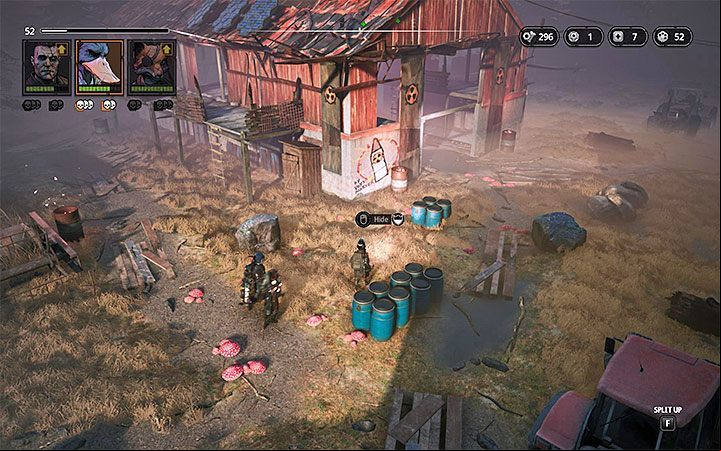 Opponents - Brother Lundgren (level 35), Sect Hunter (level 35), Sect Pyro (level 35), Sect Tank (level 35), Sect Butcher (level 35), Sect Shaman (level 35), Med-Bot (level 35) - Cultlands | Mutant Year Zero Road to Eden World Atlas - World Atlas - Mutant Year Zero Road to Eden Guide