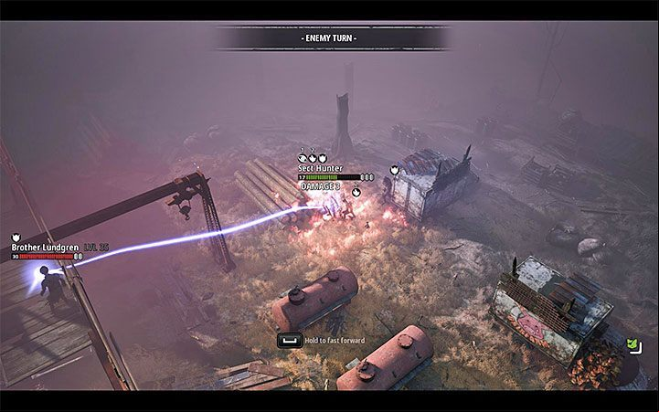 The main farm in the area is guarded by a fence, but there is a number of possible entrances available - Cultlands | Mutant Year Zero Road to Eden World Atlas - World Atlas - Mutant Year Zero Road to Eden Guide